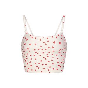 Skims NWT fits everybody cropped cami - ruby heart print Medium